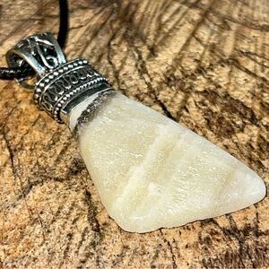 Zebra Calcite Pendant 2”